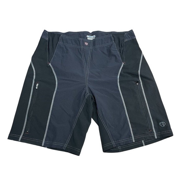 Pearl Izumi Board Shorts Mens Extra‎ Large Black Unlined Zipper Pockets Athletic - Picture 1 of 5
